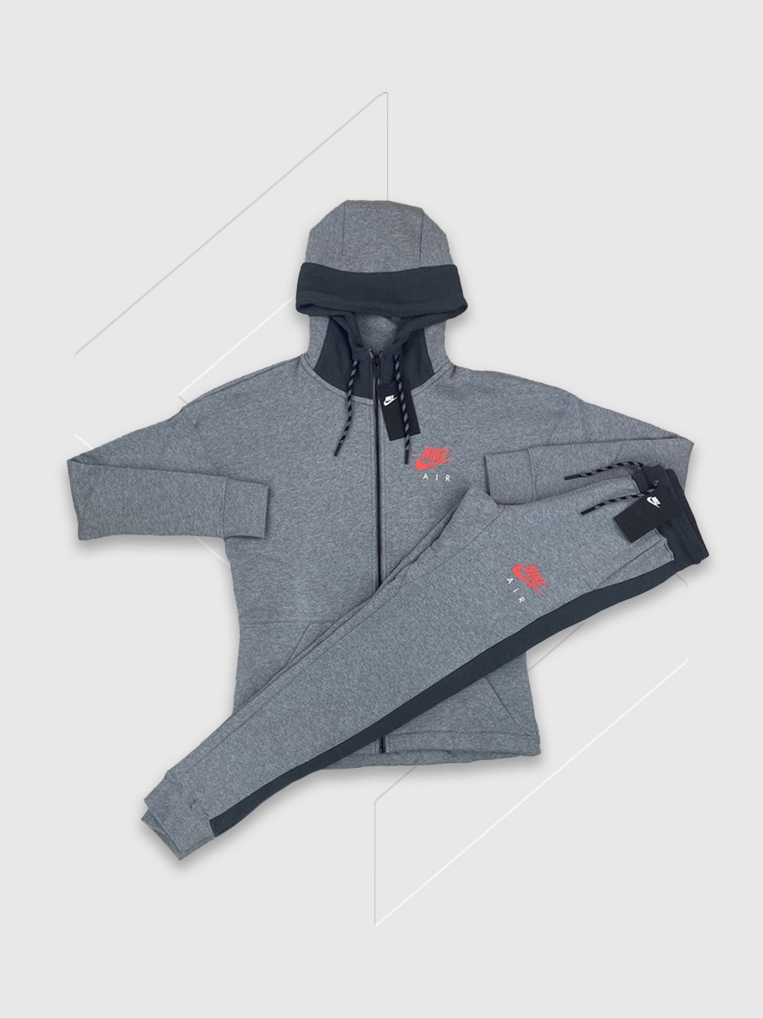 Nike Air Jacket/Pants Tracksuit Set Grey from Saxumo