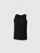 Nike Athletic Vest Top Black/Orange from Saxumo