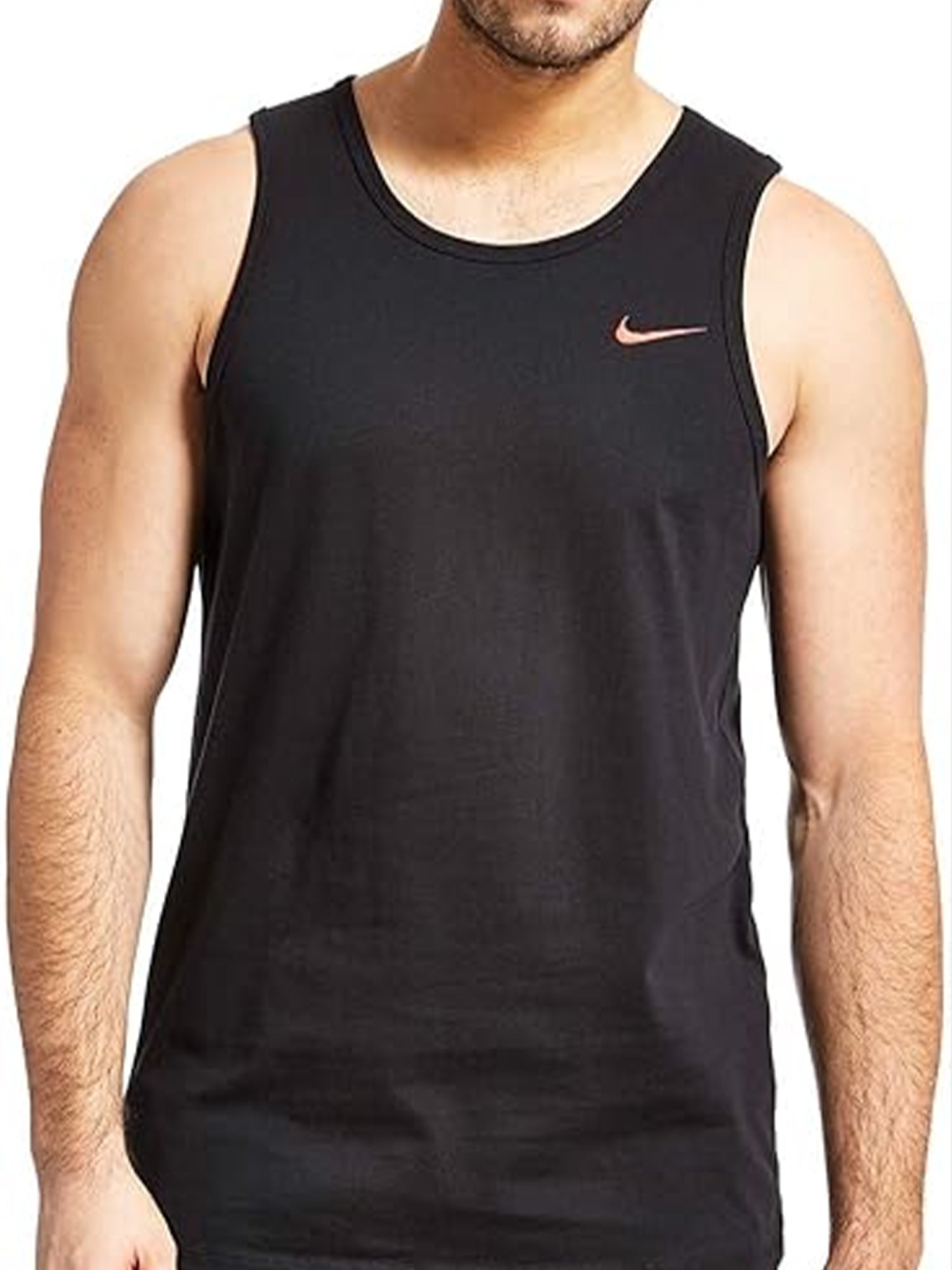 Nike Athletic Vest Top Black/Orange from Saxumo