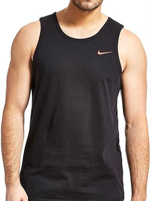Nike Athletic Vest Top Black/Orange from Saxumo