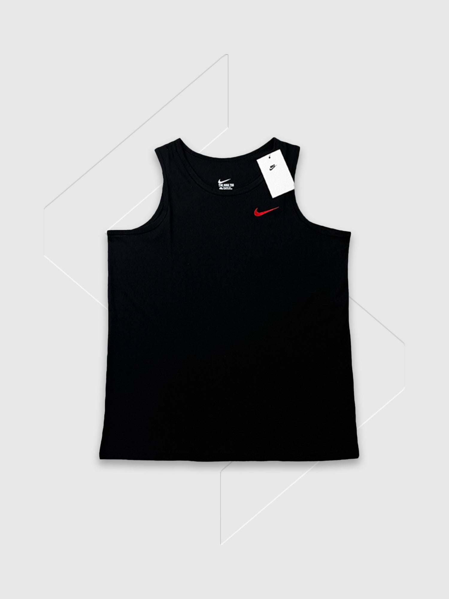 Nike Athletic Vest Top Black/Orange from Saxumo