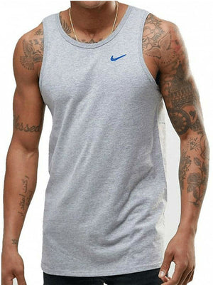 Nike Athletic Vest Top Grey/Blue from Saxumo