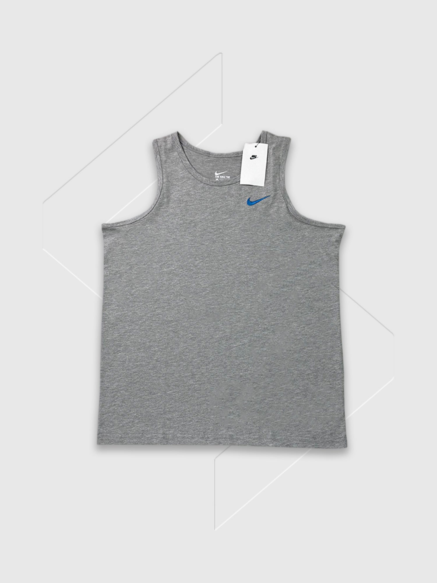 Nike Athletic Vest Top Grey/Blue from Saxumo