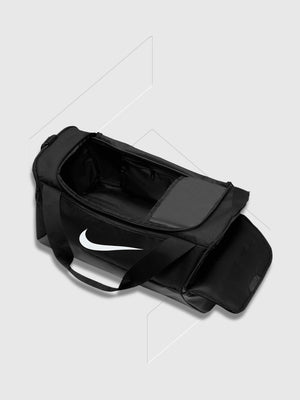 Nike Brasilia Small Duffle Bag Black/White (41L) from Saxumo