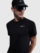 Nike Breathe Miler Running T-shirt Black