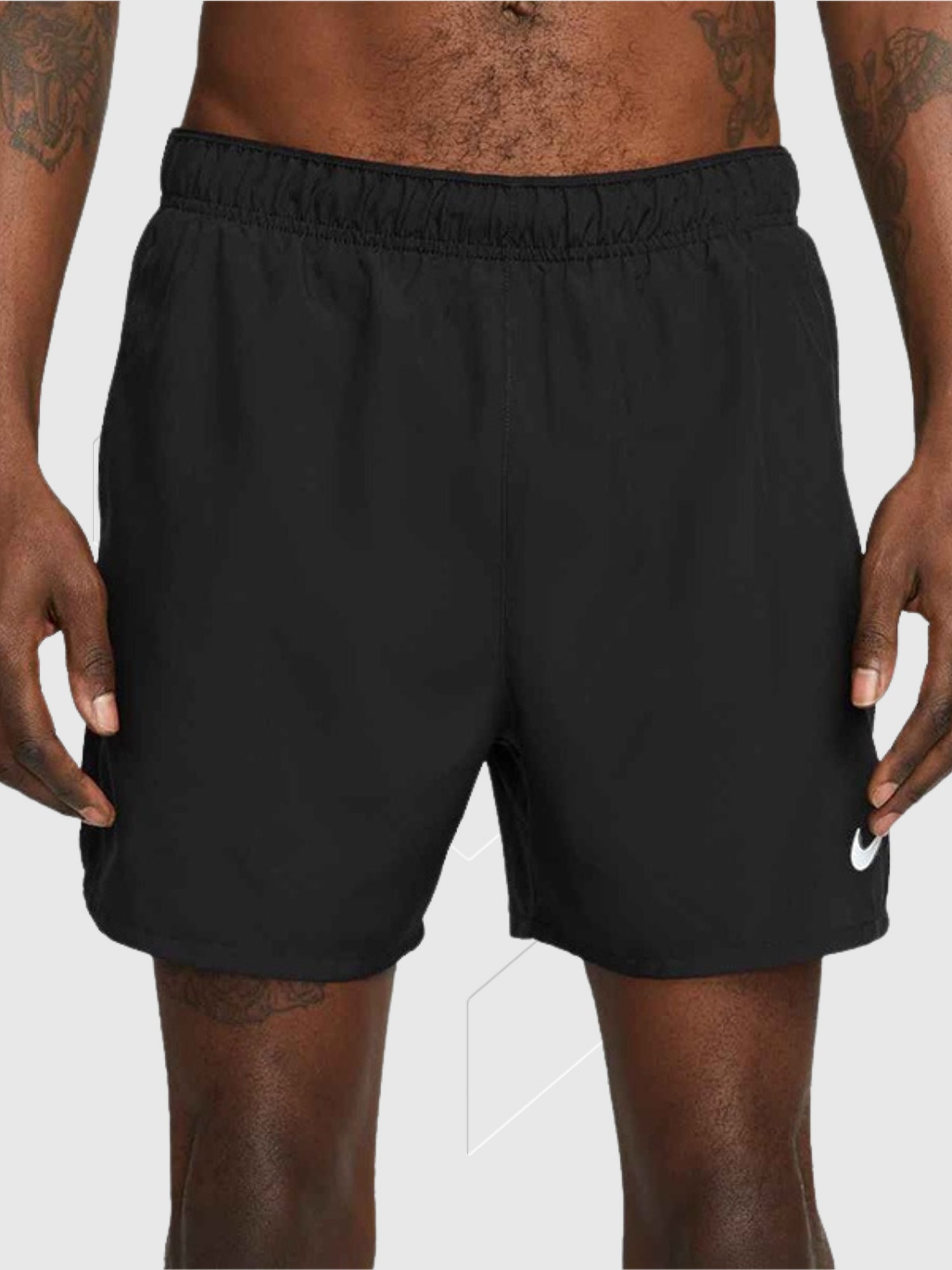 Nike Challenger 5" Running Shorts Black from Saxumo