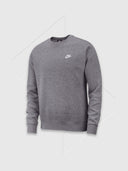 Nike Club Crew Neck Sweater Charcoal Grey from Saxumo