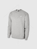 Nike Club Crew Neck Sweater Heather Grey from Saxumo