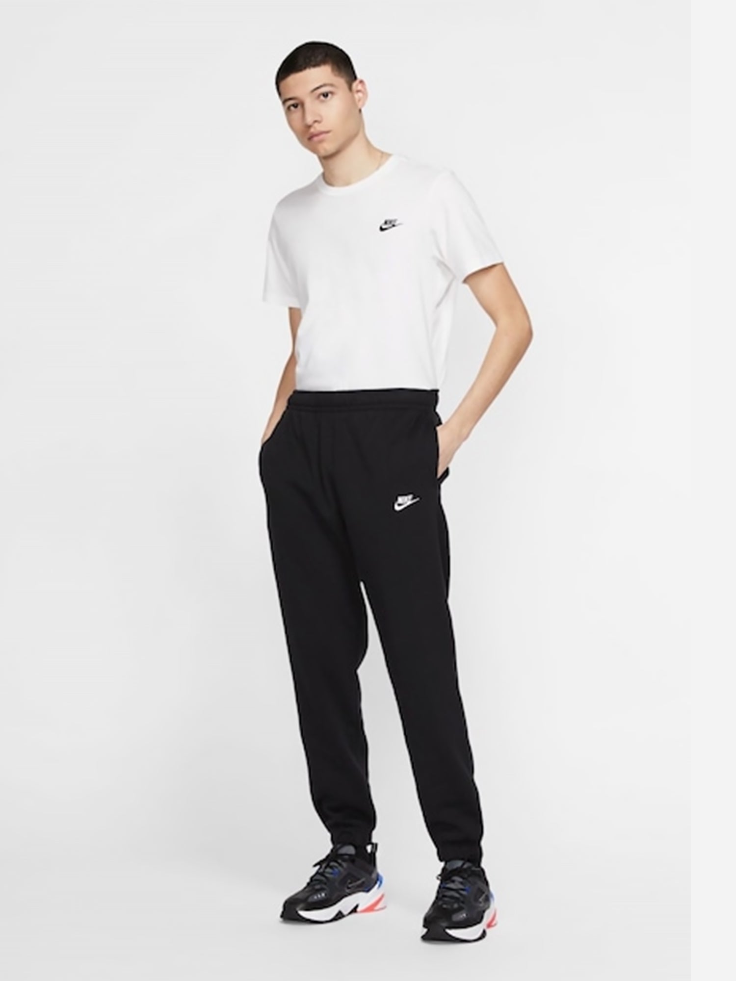 Nike Club Fleece Cuffed Joggers Black from Saxumo