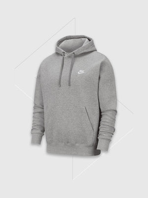 Nike Fleece Club Hoodie Dark Grey/White from Saxumo