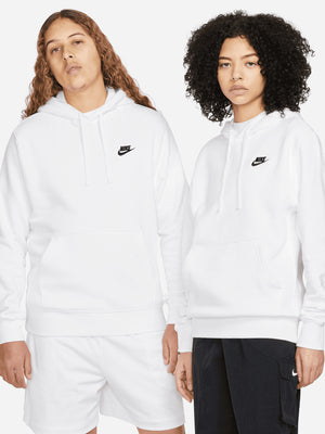 Nike Club Fleece Hoodie White/ Black from Saxumo