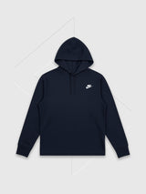 Nike Club Knit Hoodie Navy Blue