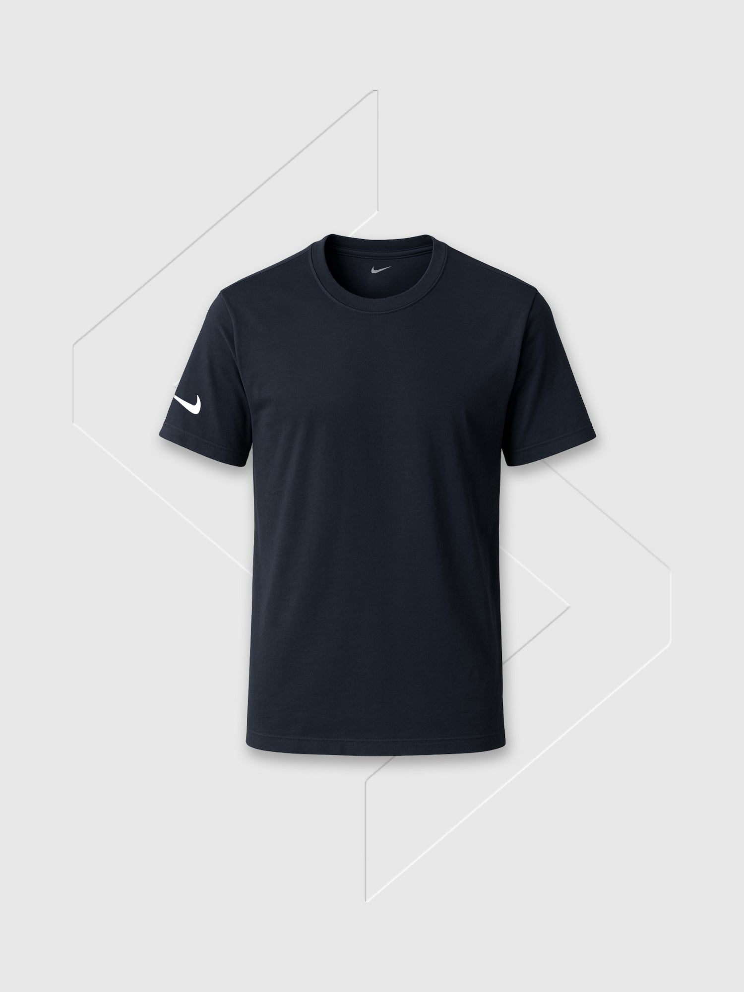 Nike Cotton Logo T-shirt Navy Blue from Saxumo