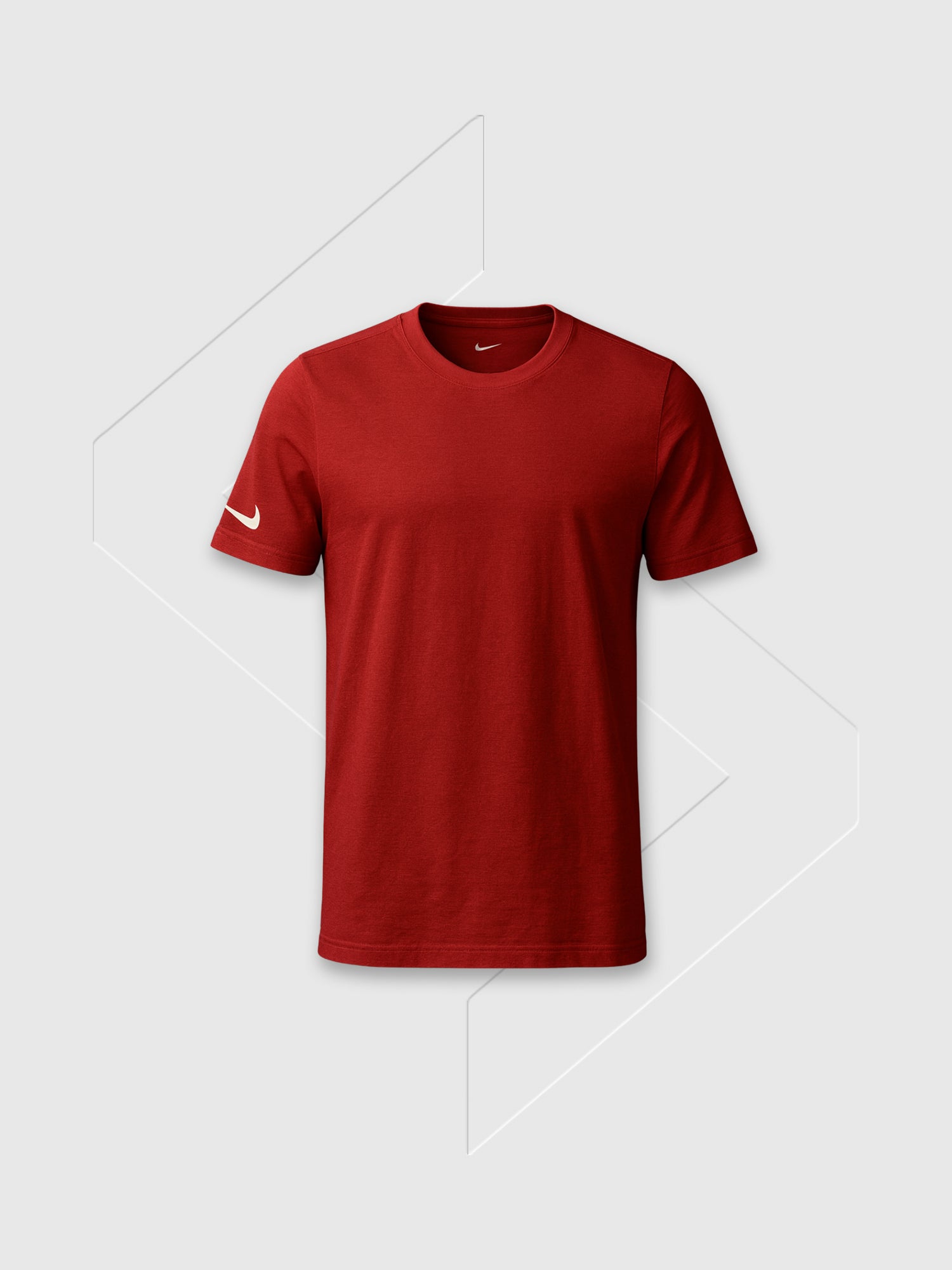 Nike Cotton Logo T-shirt Red from Saxumo