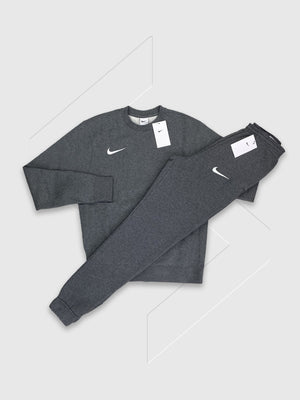Nike Crew Neck Tracksuit Set Charcoal Grey from Saxumo