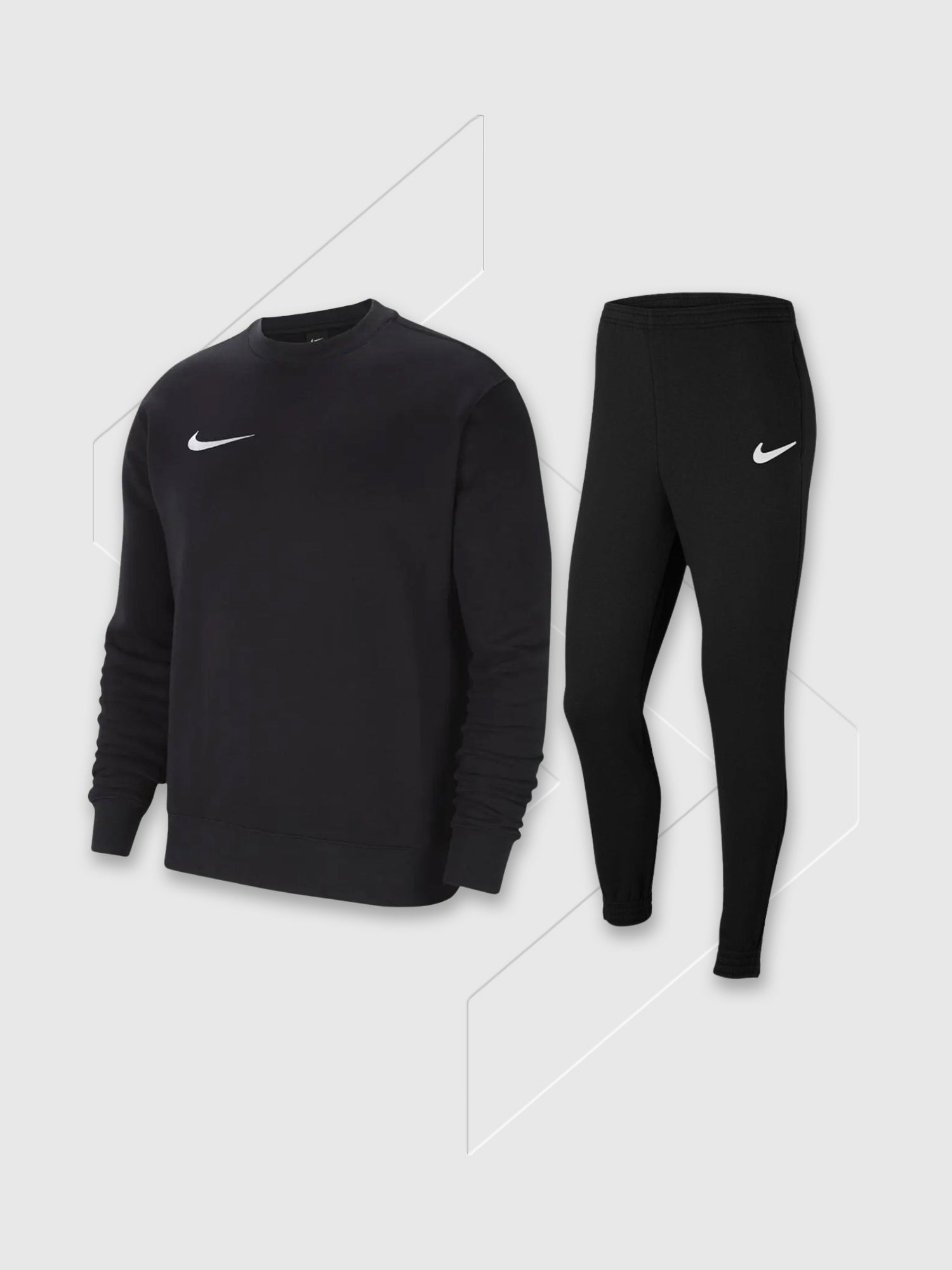 Nike Dri-FIT Crew Sweatshirt/Pant Set Black Junior from Saxumo.com