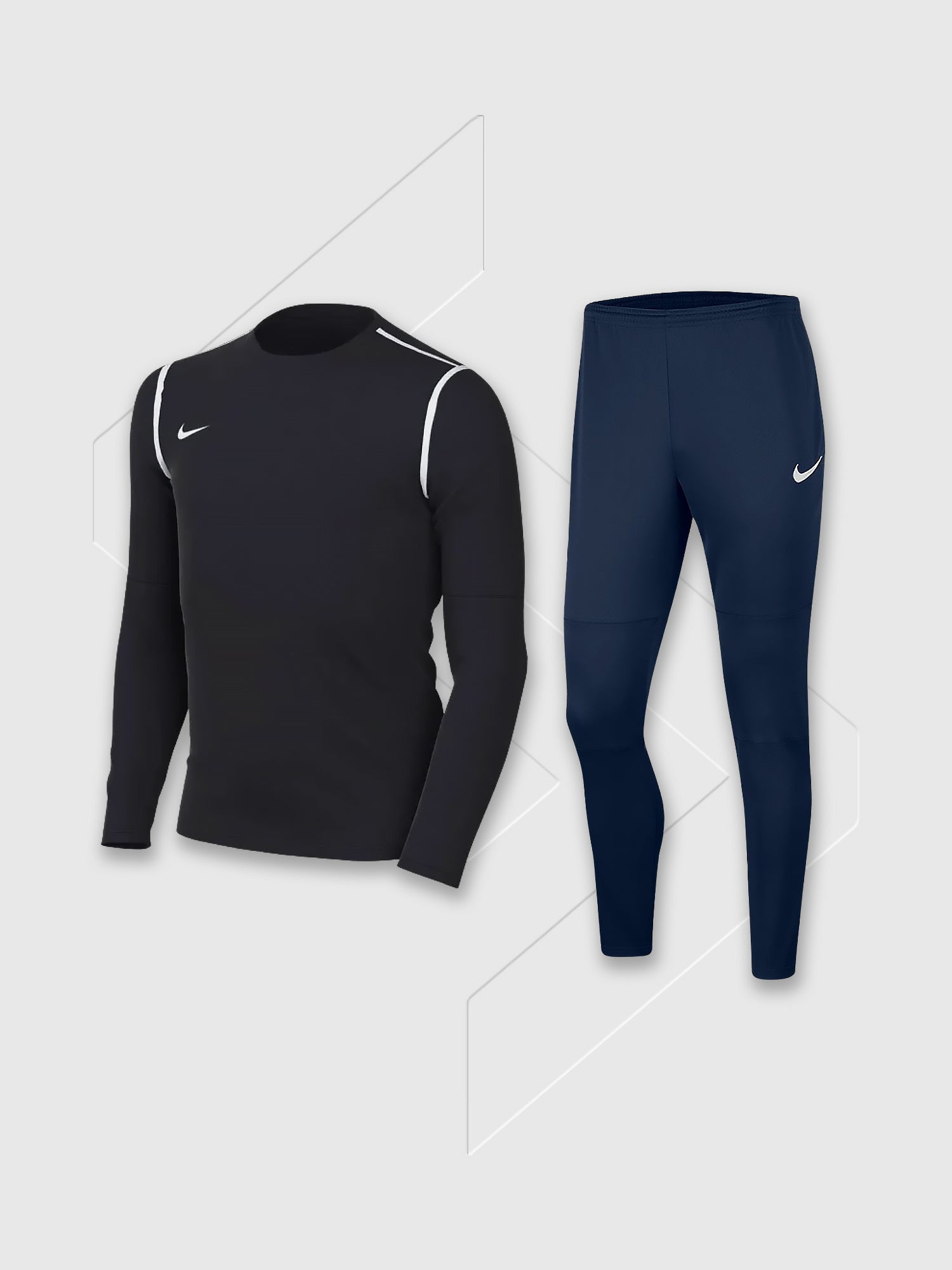 Nike Dri-FIT Crew Top/Pant Set Navy Blue Junior from Saxumo.com