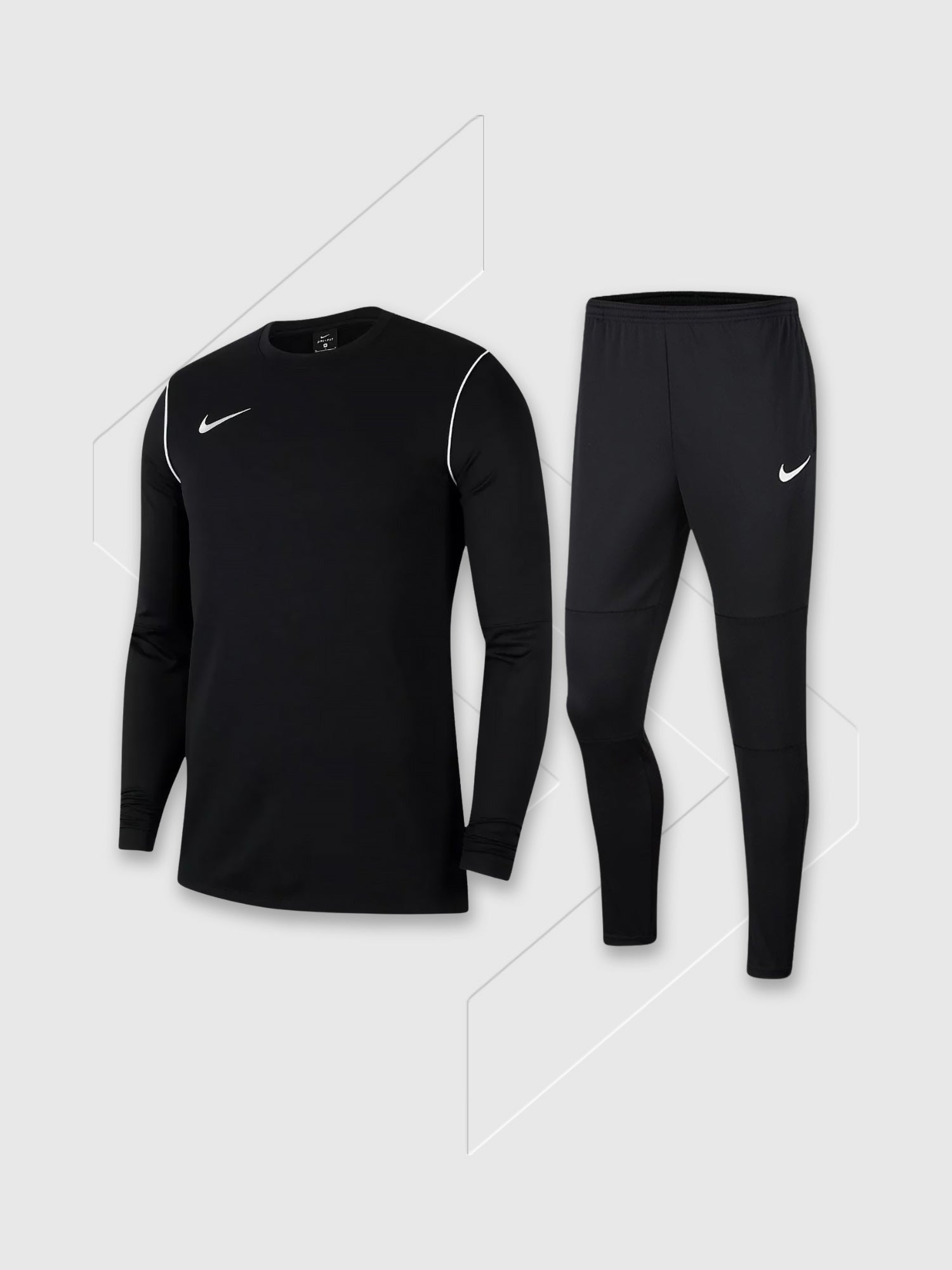 Nike Dri-FIT Crew Top/Pant Set Black Junior from Saxumo.com