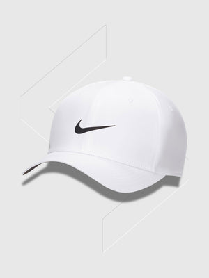 Nike Dri-FIT Rise Snapback Cap White/Black from Saxumo