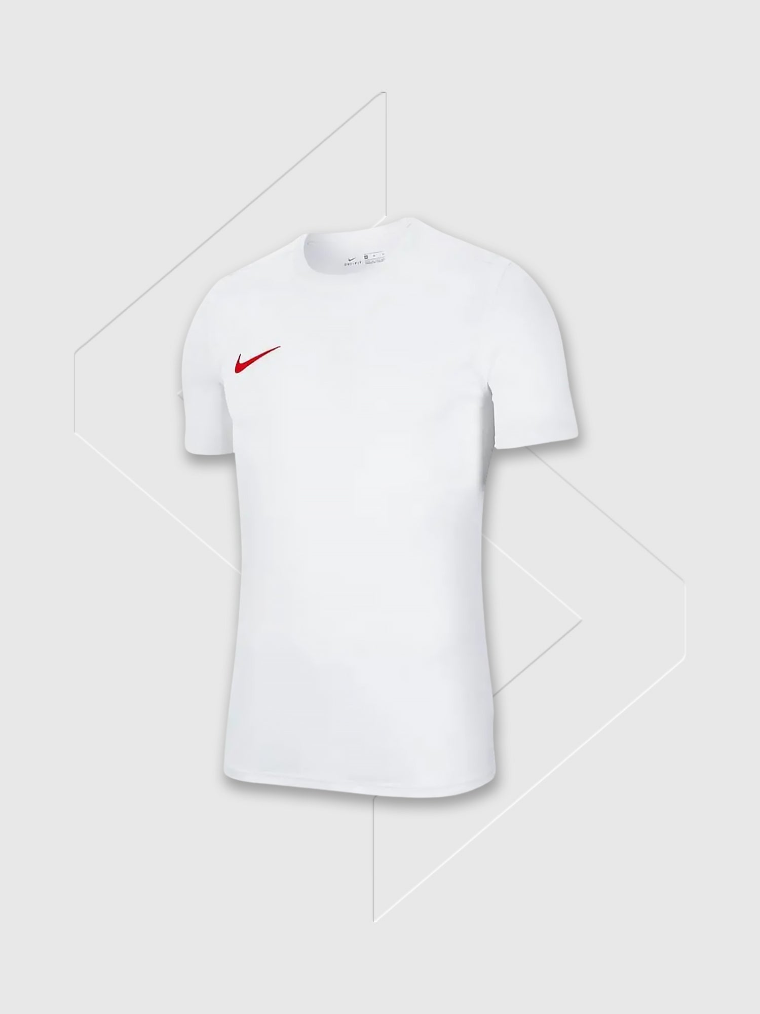 Nike Dri-FIT Short Sleeve University White/Red Junior from Saxumo.com