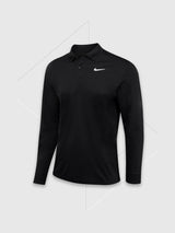 Nike Dri-FIT Victory Solid Long Sleeve Polo Black