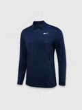 Nike Dri-FIT Victory Solid Long Sleeve Polo Navy Blue