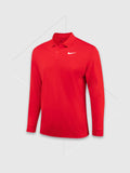 Nike Dri-FIT Victory Solid Long Sleeve Polo Red
