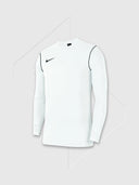 Nike Dri-Fit Crew Long Sleeve Top White