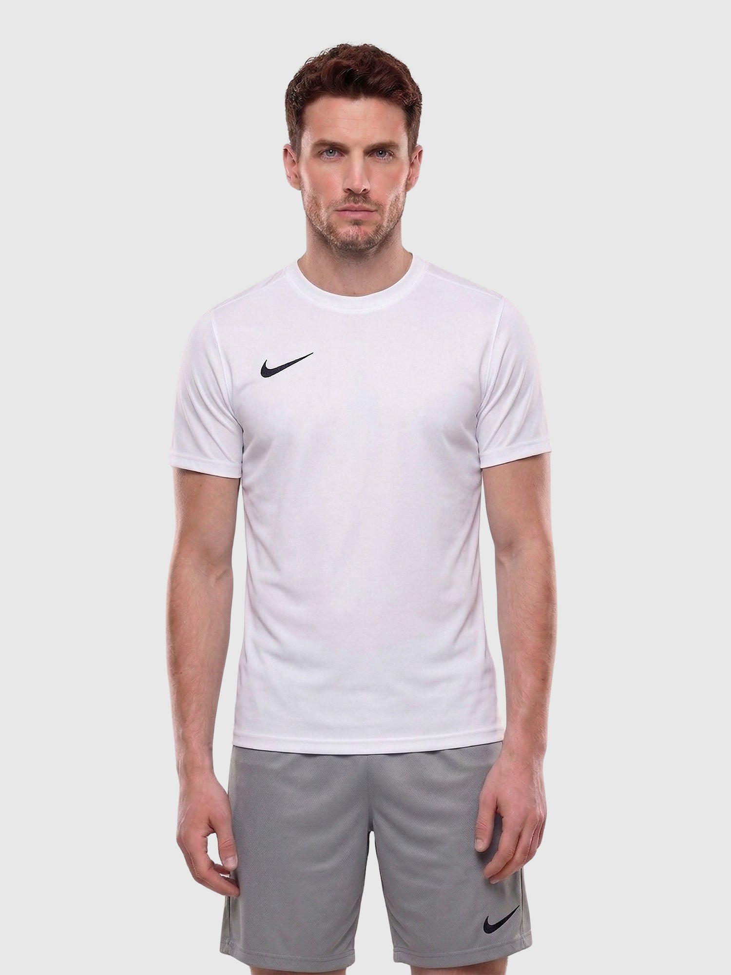 Nike Dri-Fit T-Shirt/Short Set White/Grey from Saxumo.com
