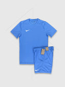 Nike Dri-Fit T-Shirt/Short Set Aqua Blue from Saxumo