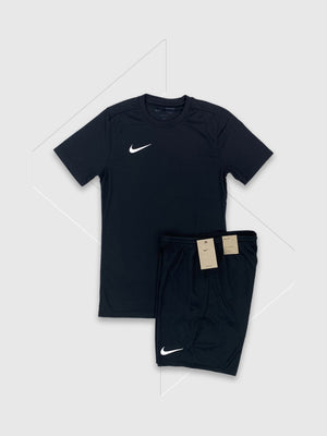 Nike Dri-Fit T-Shirt/Shorts Set Black from Saxumo