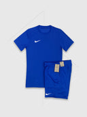 Nike Dri-Fit T-Shirt/Short Set Blue from Saxumo