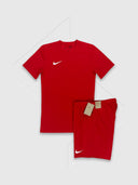Nike Dri- Fit T-Shirt/Short Set Red from Saxumo