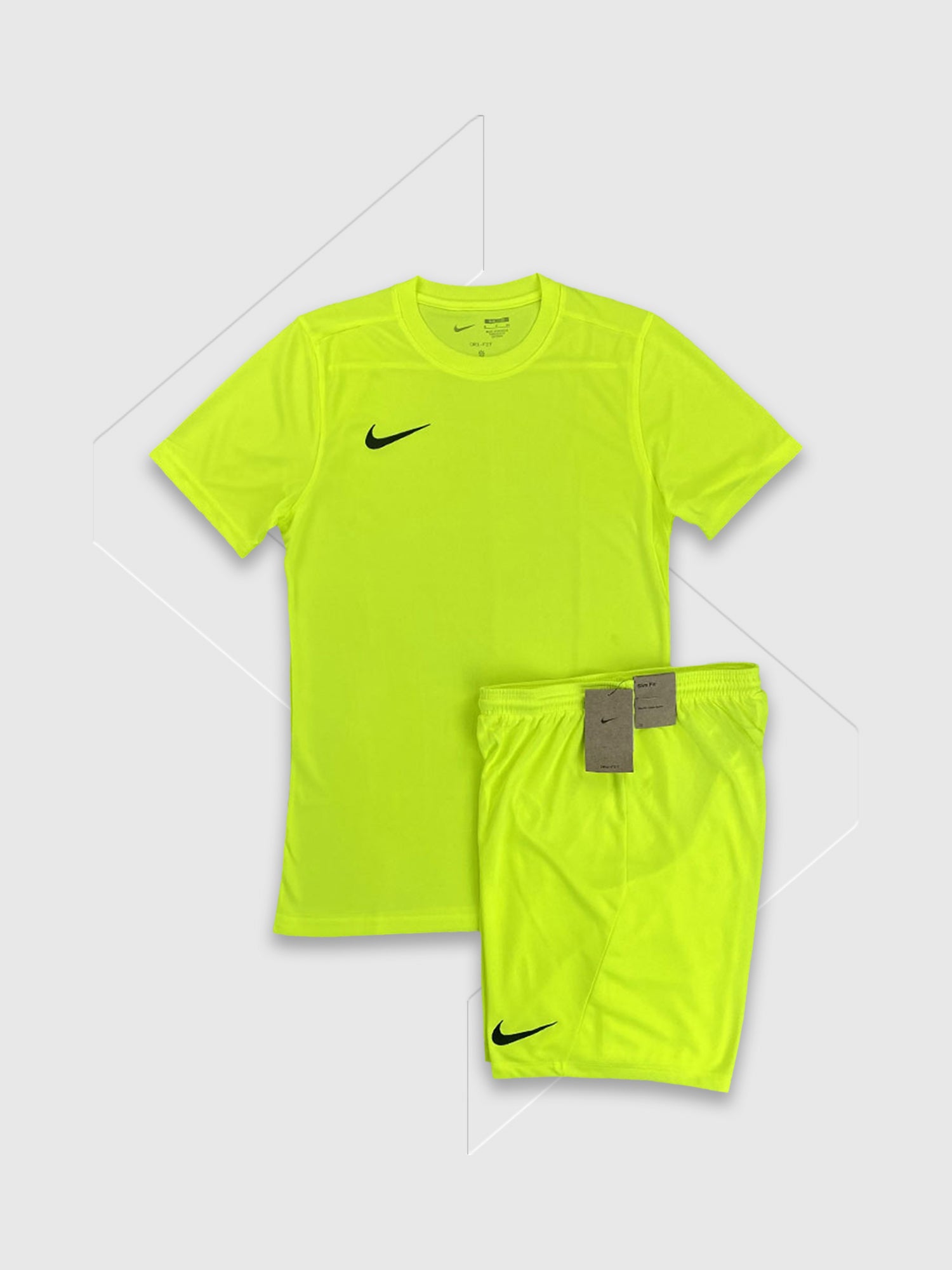 Nike Dri-Fit T-Shirt/Short Set Volt from Saxumo