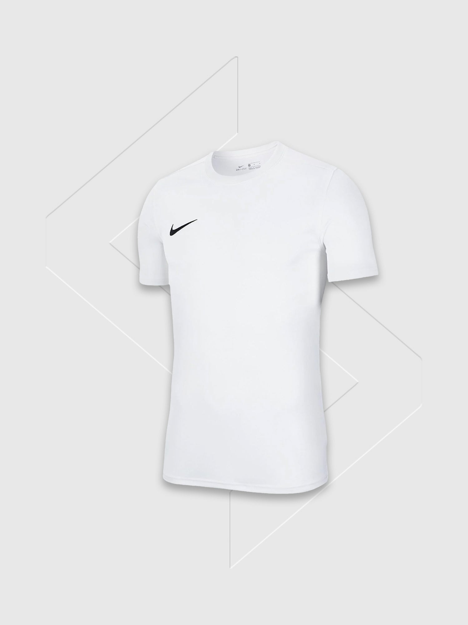 Nike Dri-Fit T-Shirt/Short Set White/Grey from Saxumo