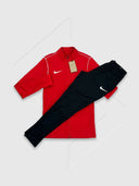 Nike Dri-Fit Tracksuit Set Red/Black from Saxumo