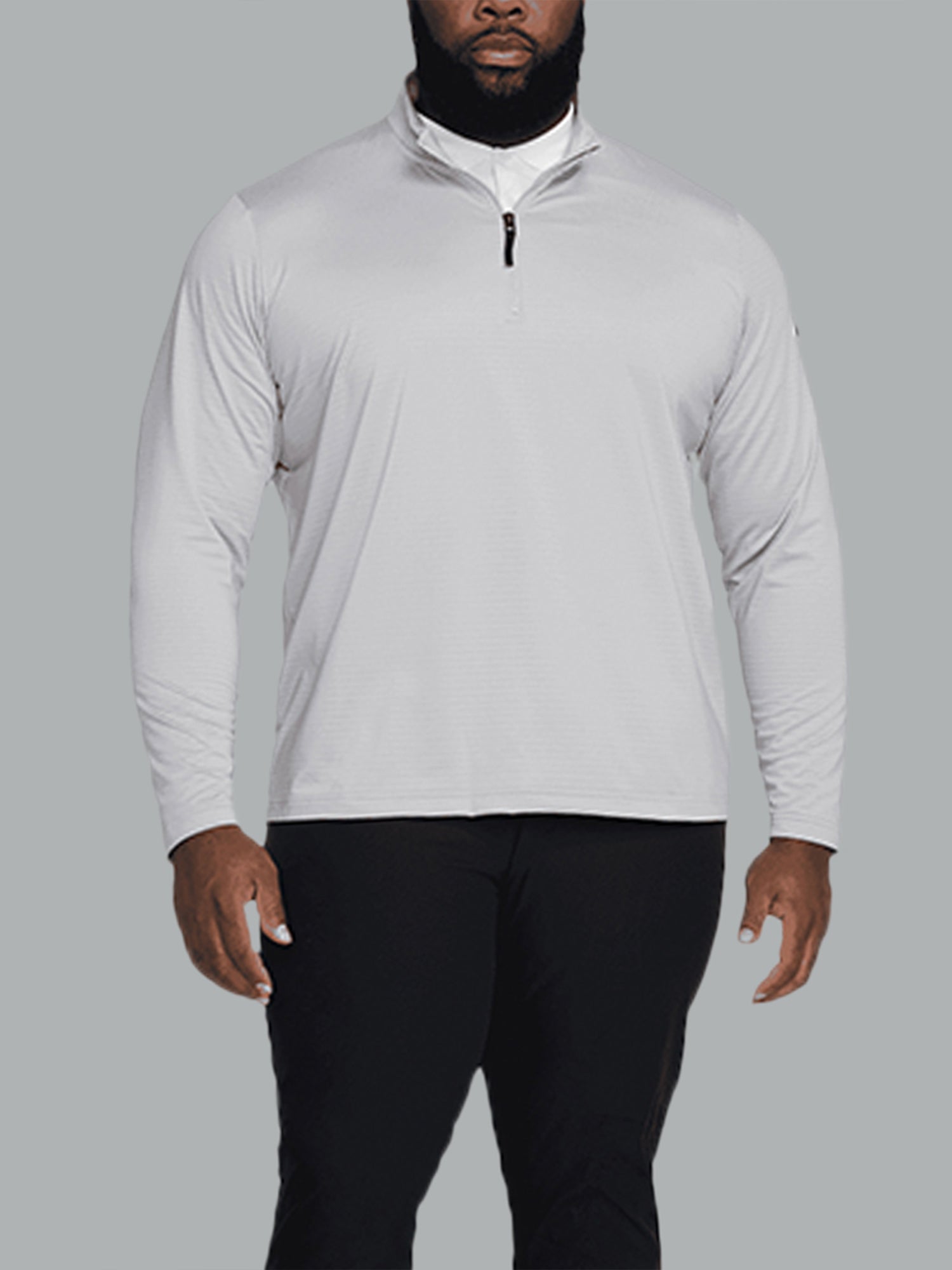 Nike Dri-Fit Victory Golf Half Zip Grey/Black from Saxumo