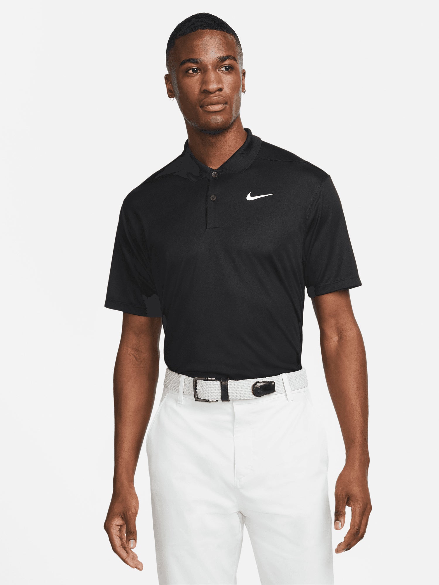 Nike Dri-Fit Victory Solid Polo Black/White from Saxumo