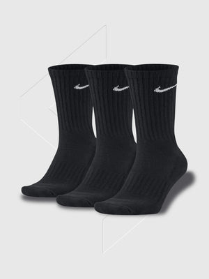 Nike Everyday Crew Socks 3 Pack Black from Saxumo