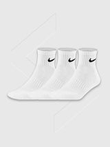 Nike Everyday Cushioned Ankle Socks 3 Pack White