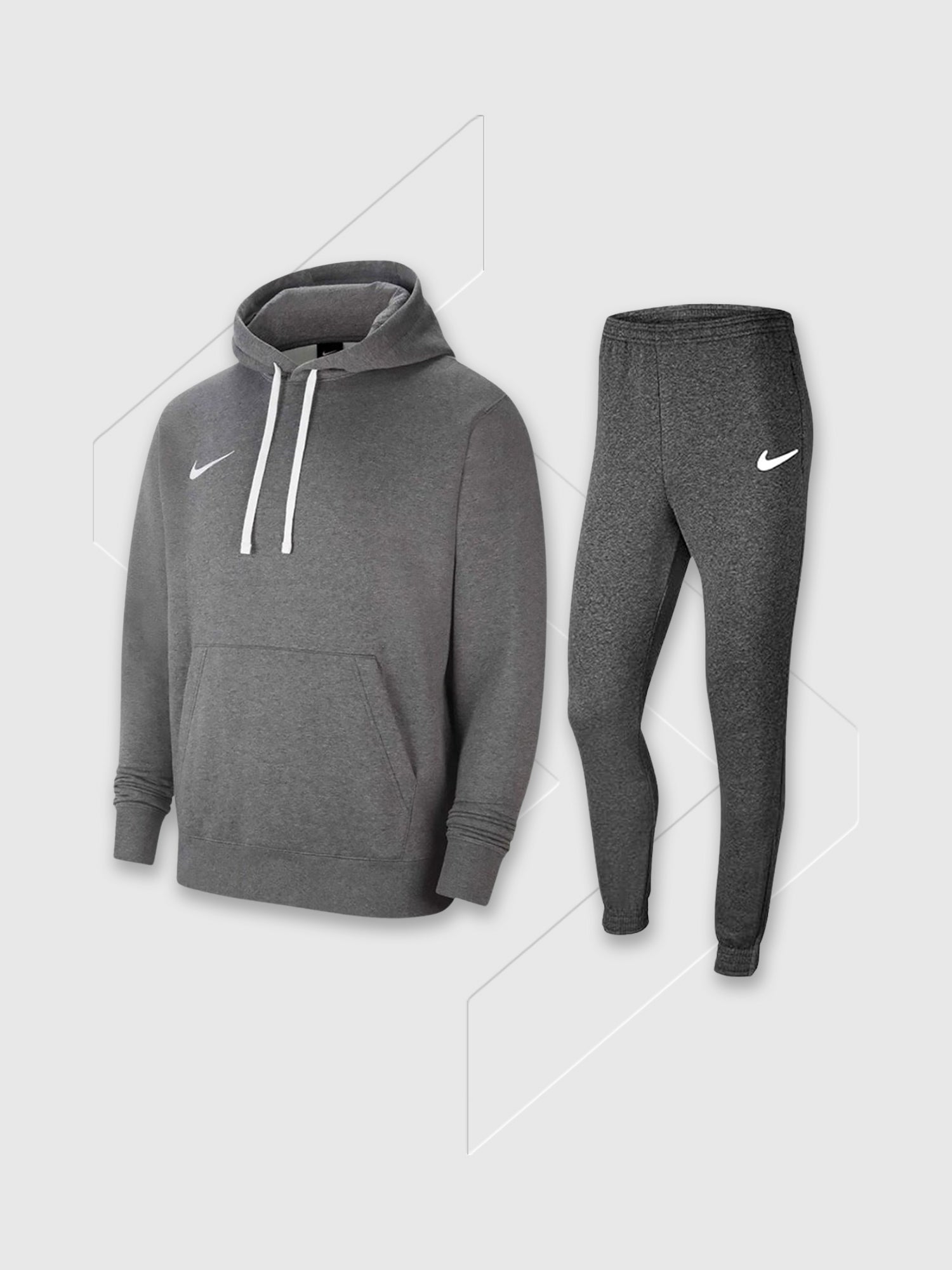 Nike Fleece Hoodie/Pant Set Dark Charcoal Heather Junior from Saxumo.com