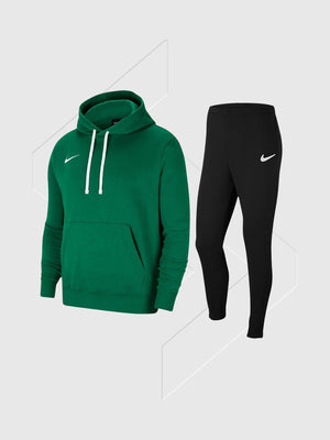 Nike Fleece Hoodie/Pant Set Green/Black Junior from Saxumo.com