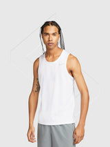 Nike Miler Dri-Fit Running Tank Top Vest White