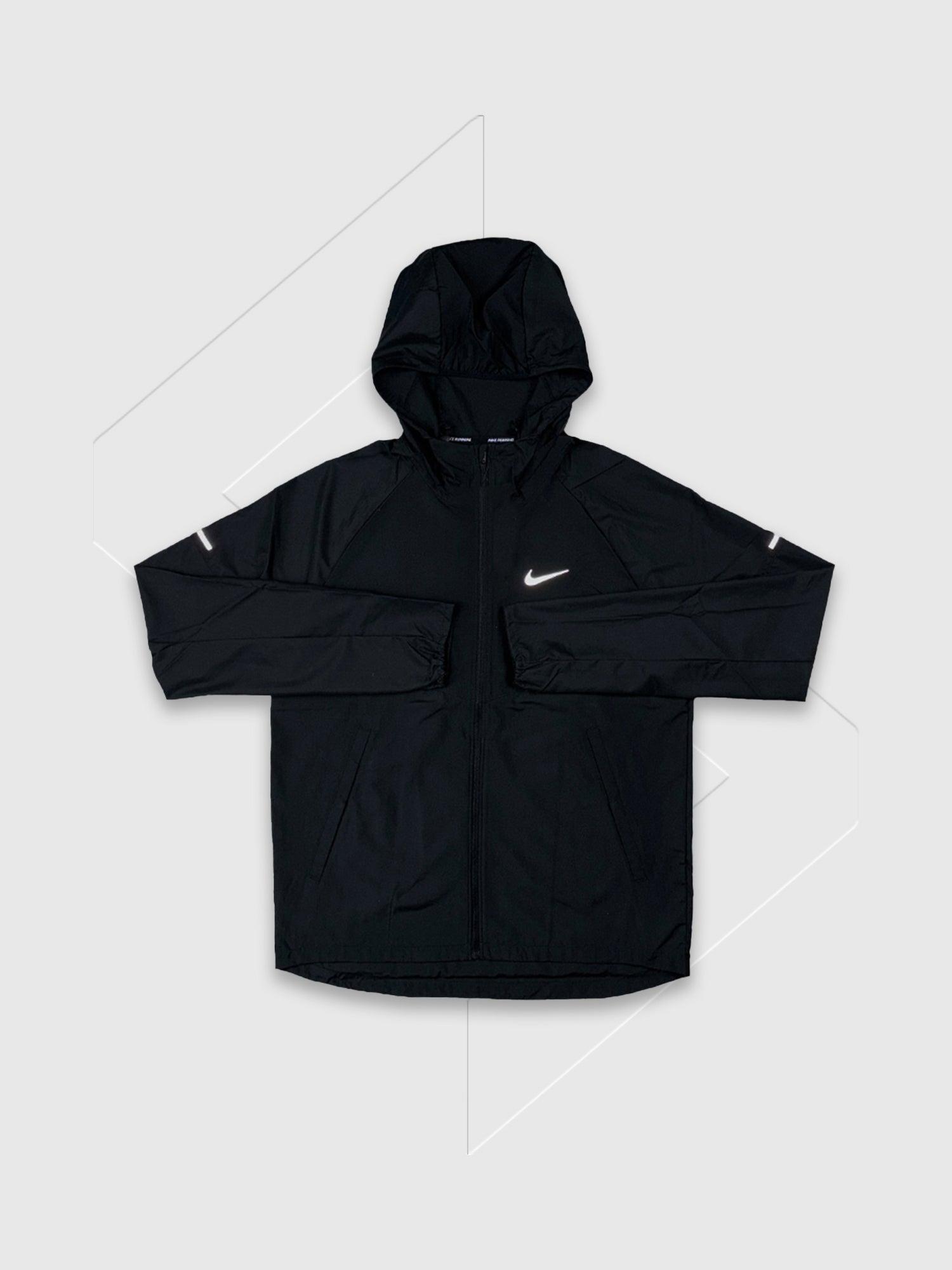 Nike Miler Repel Running Jacket Black from Saxumo