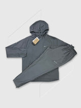 Nike Miler Repel Running Jacket/Trouser Tracksuit Set Grey