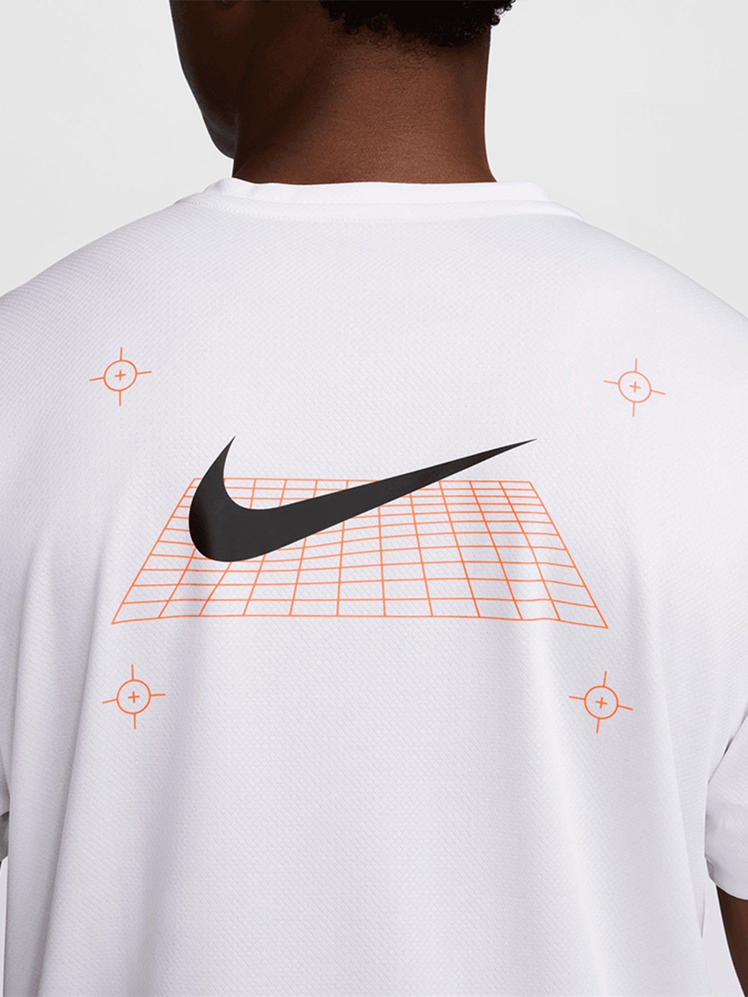 Nike Miler Short Sleeve Graphic Running Challenger T-shirt/Short Set White/Black from Saxumo