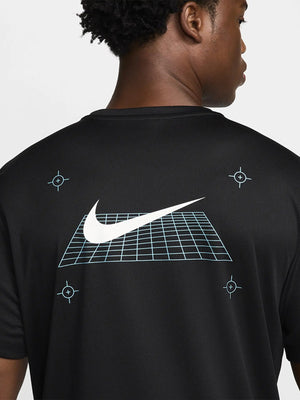 Nike Miler Short Sleeve Graphic T-shirt/Short Set Black from Saxumo