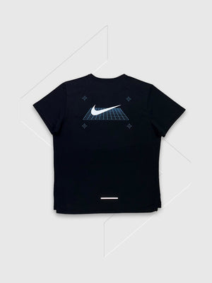 Nike Miler Short Sleeve Graphic T-shirt/Short Set Black from Saxumo