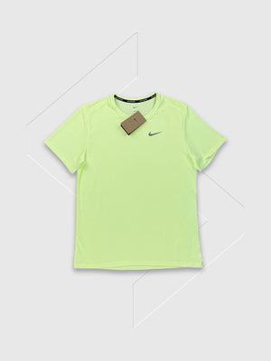 Nike Miler T-shirt/Short Set Volt/Black from Saxumo