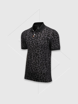 Nike Polo Primal Print slim Black from Saxumo